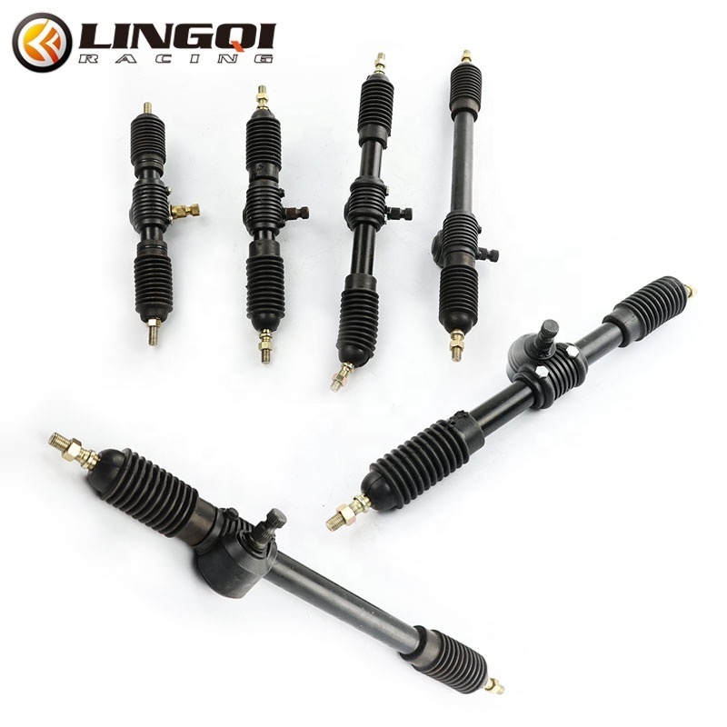 LING QI Power Steering Gear Shaft Rack Pinion Knuckle Tie Rod Gear Rack and Pinion For ATV Go Kart Buggy Quad Bike parts