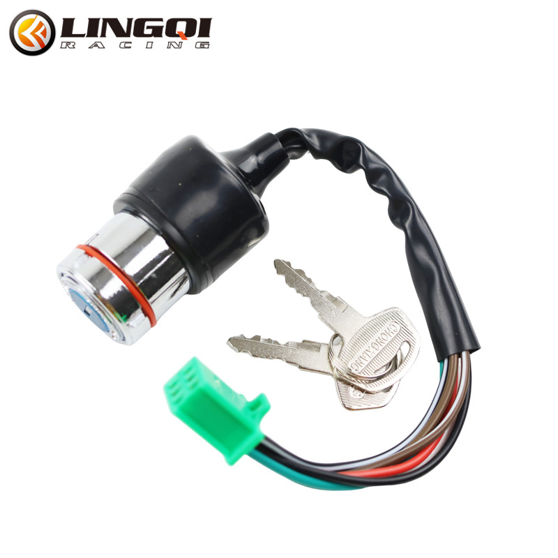 LINGQI Motorcycle Dirt Pit Bike Ignition Lock Engine Start Switch For Off Road ATV Go Kart Quad Accessories