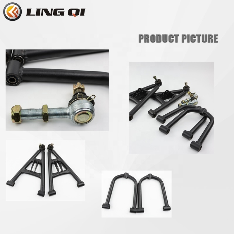 370mm 390mm Front Suspension Arm Swingarm Steering Strut Knuckle Spindle For ATV Quad Bike Buggy Go Kart