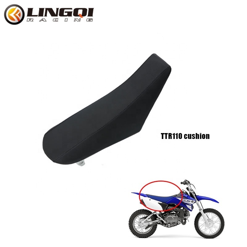 LINGQI RACING YAMAHA Dirt Pit Bike Seat Cover For TTR110 Accessories Sponge and Synthetic Leather Cushion Motorcycle Spare Parts