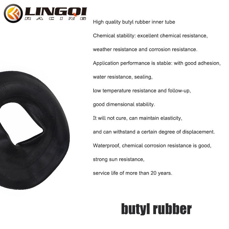 LINGQI Wheel Rubber Tyre 5.00-6 Straight Valve Stem Moped Inner Tyre Tube For Mini Quad Dirt Bike