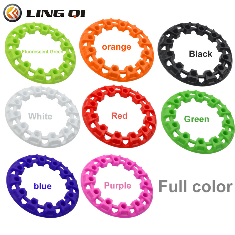 LING QI 8 Inch Wheel Trim Hub Protection Decor Rim Dune Buggy Plastic Cover Tires For  ATV