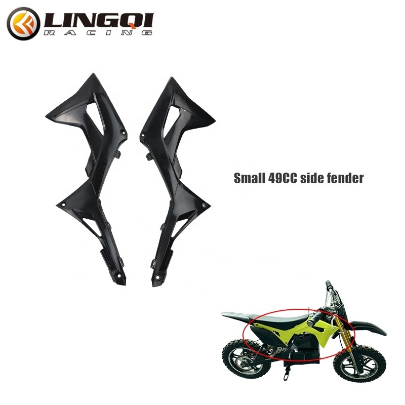 LING QI Motorcycle Front Left And Right Mudguards Fairing Kit For 49cc Chinese Kids Children Dirt Pit Bike