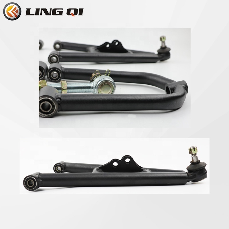 370mm 390mm Front Suspension Arm Swingarm Steering Strut Knuckle Spindle For ATV Quad Bike Buggy Go Kart