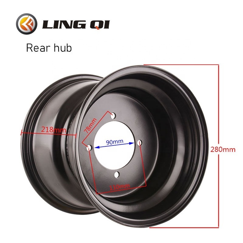 LING QI 23x7.00-10 Tyre Rims 22x10-10 Four-wheel Rims Four-hole Wheel Hubs Are Suitable For ATVs