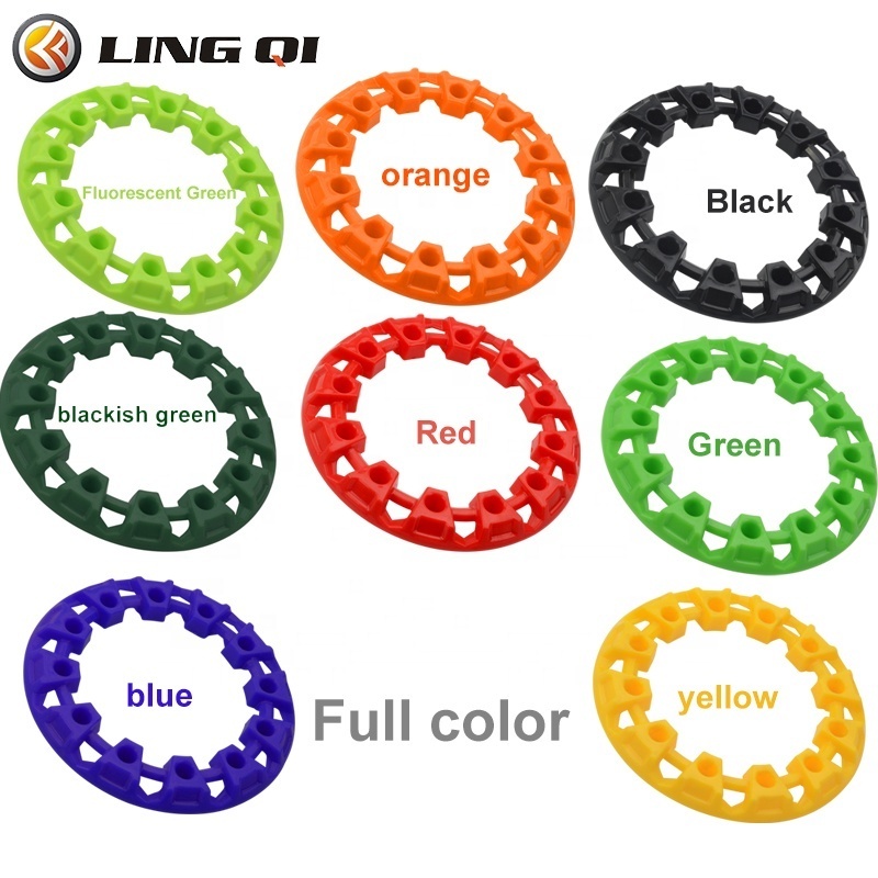 Colourful 10-inch ATV Wheel Trim Hub Protection Decor Rim Cap Universal Vehicle All Terrain Wheel Plastic Cover 10 Inch Tires