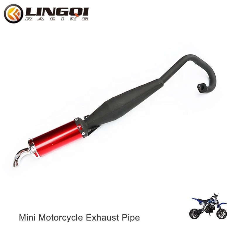 LINGQI Exhaust System Muffler Pipe With Expansion Chamber For Quad Dirt Monkey Pocket Pit Bike ATV Scooter