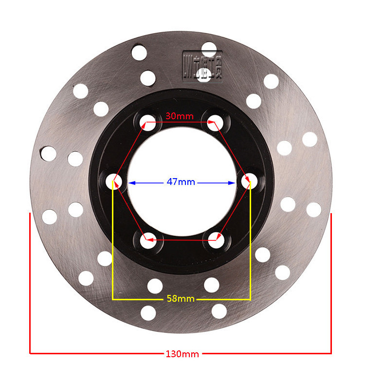 LINGQI Racing ATV Big Bull Dirt Bike Motocross Spare Parts KY6 Front Wheel Double Disc Brake Pump Brake Pads