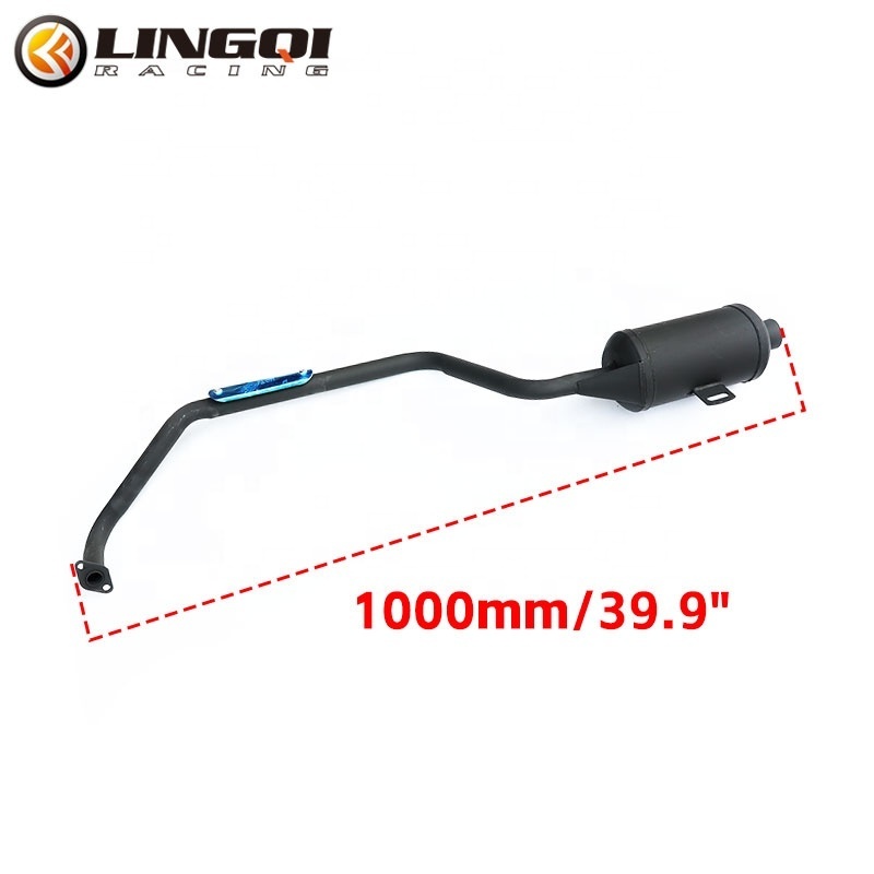 LING QI GY6 Engine Exhaust Escape Muffler Contact Pipe 1000mm Length For 125CC 150CC ATV Quad Moped Scooter