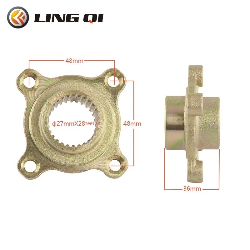 LING QI 710mm 740mm Go Kart Rear Axle Shaft Assembly Wheel Brake Kit Master For Go Buggy