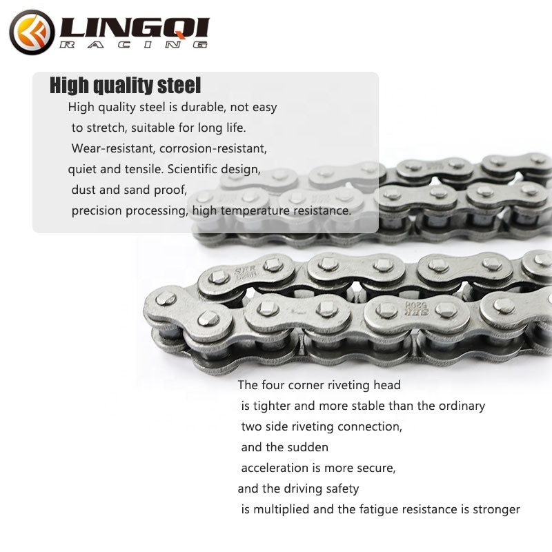 LINGQI 100L 110L 120L Motorcycle Drive Chain Link O-Ring 520 Chains For ATV Quad MX Enduro Motard Racing