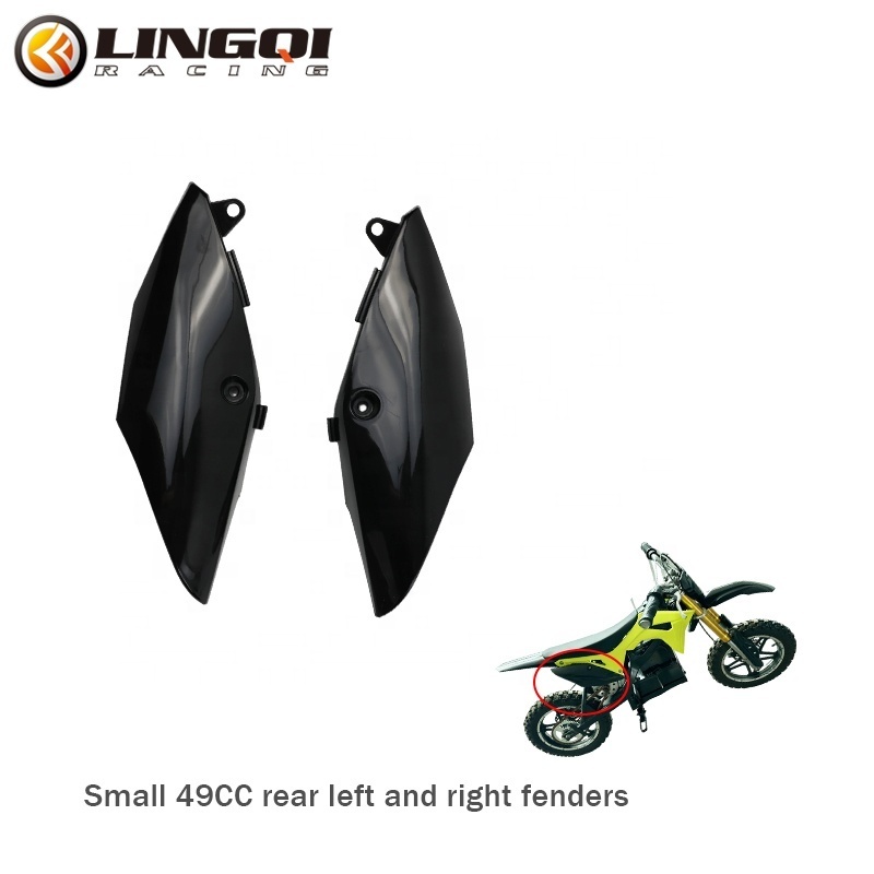 LING QI Motorcycle Left And Right Mudguards Fairing Kit For 49cc Chinese Mini Dirt Pit Bike