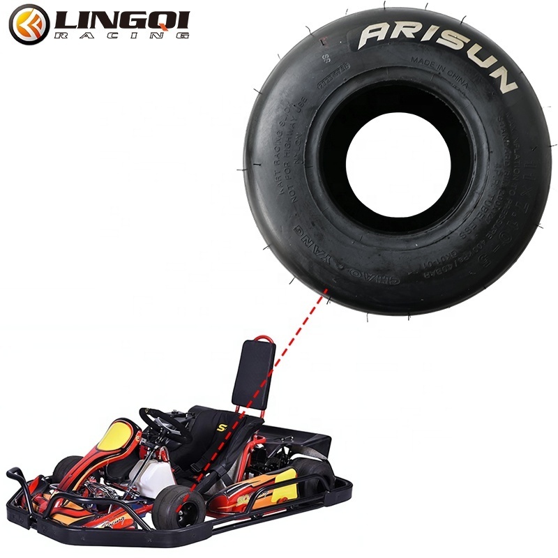 LING QI Kart Front and Rear Tires 10x4.50-5 11x7.10-5 Drift Tire For Drift Go Kart Off Road Four-wheel