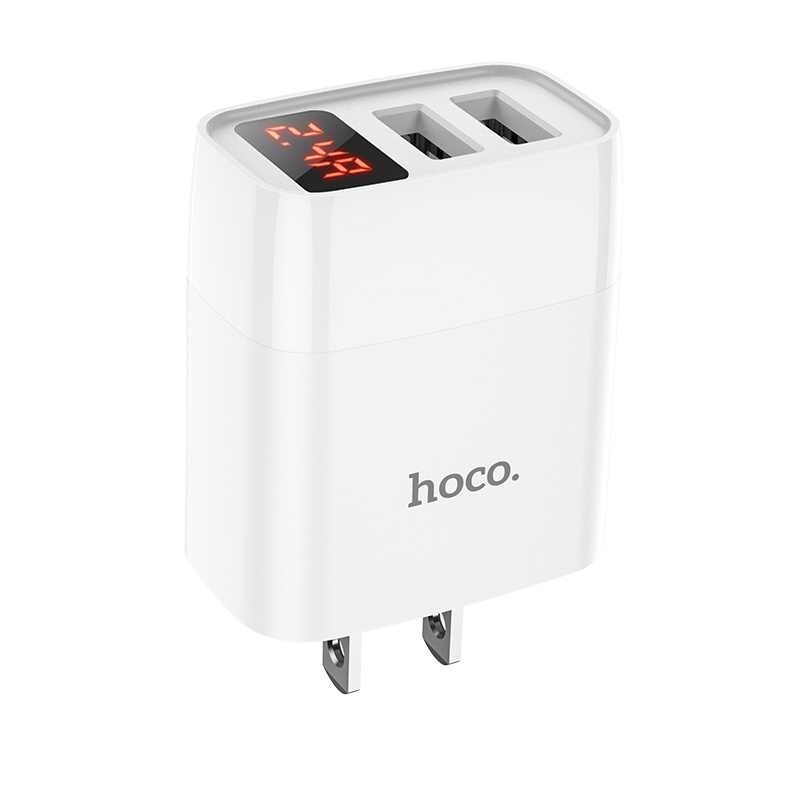 HOCO C86 Illustrious dual port charger with digital display(US)