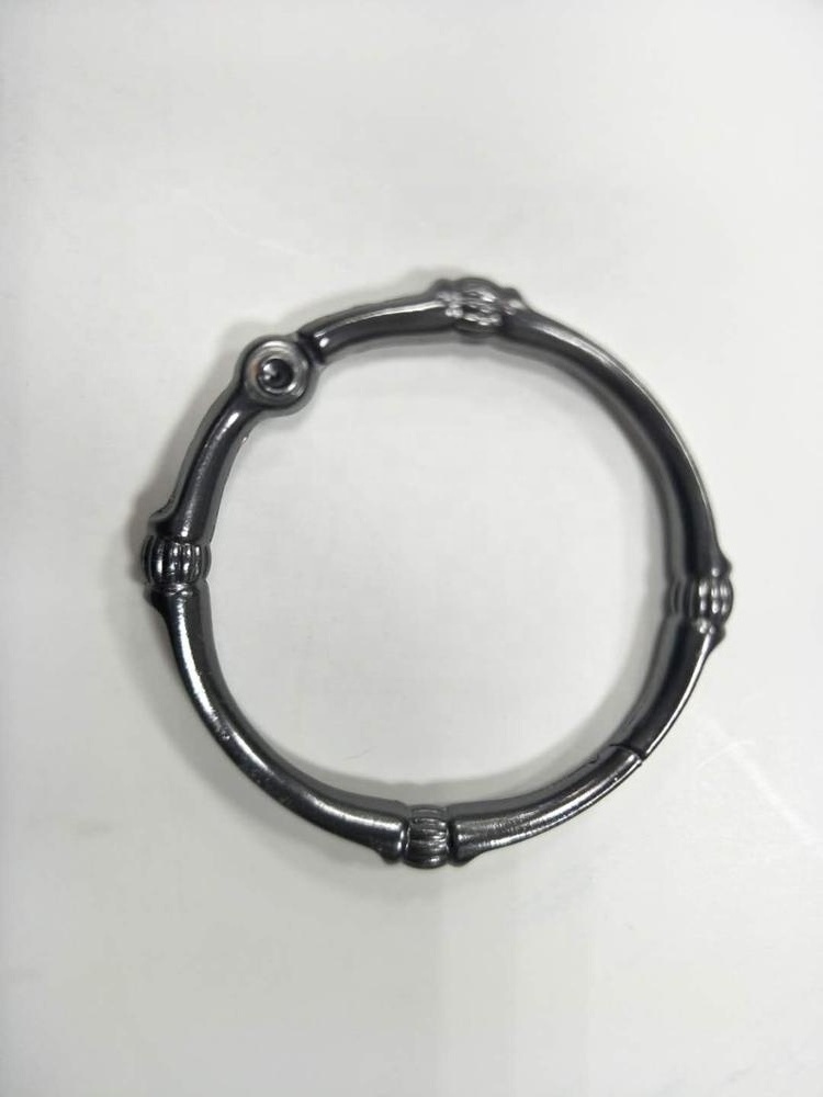 Modern Unique Zinc Ring Shower Curtain Hook in Nickel Chrome ORB