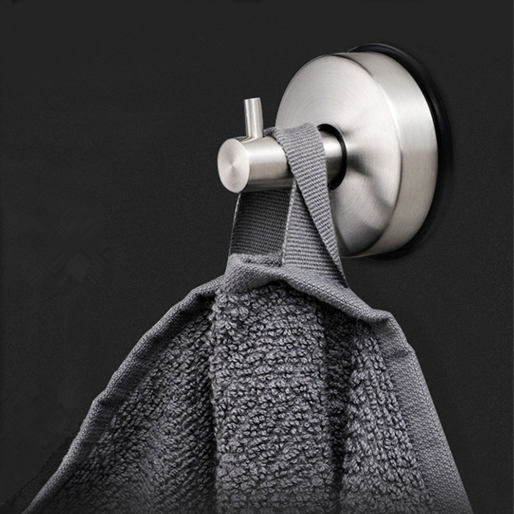 Removable Bathroom Hooks 304 Stainless Steel Vacuum Suction Cup Hooks