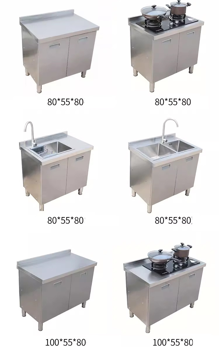 304 201 Stainless steel sink cabinet locker sink kitchen sink Whole cabinet