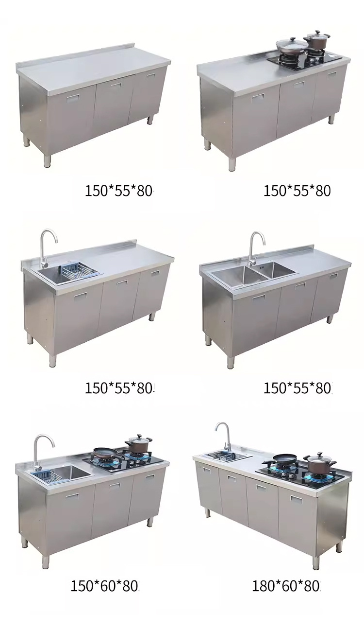 304 201 Stainless steel sink cabinet locker sink kitchen sink Whole cabinet