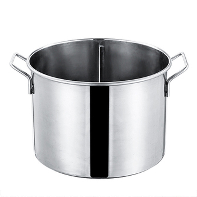 Lyroe Street vender special pot compartment stainless steel cooking partition noodle cooker pot