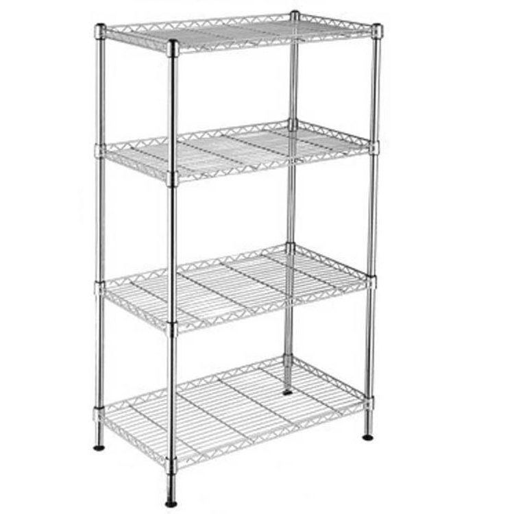 Lyroe Stainless Steel 4-Layer f Adjustable Shelf Multi Tier Heavy Duty Storage Shelving