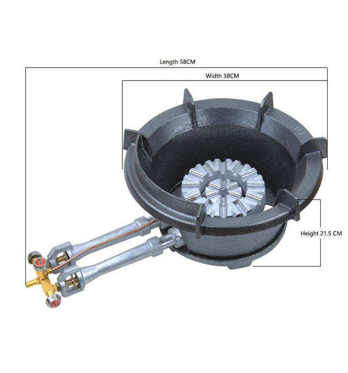 Lyroe Industrial Price Commercial Outdoor Portable Installation Cast Iron Wok Gas Stove Single Burner Cooktops