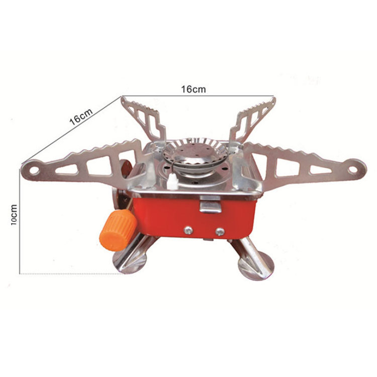 Mini Camping Durable Gas Butane Stoves Outdoor Barbecue Lightweight Portable Folding Gas Stove Burner With Plastic Box 48/carton