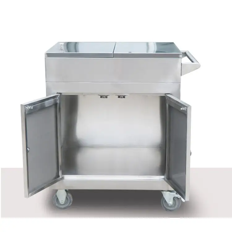 Lyroe Movable Stainless Steel Kitchen Restaurant Tabletop Seasoning Cart Kitchen trolley with wheels