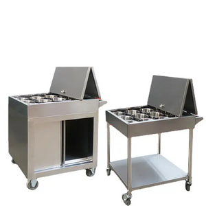 Lyroe Movable Stainless Steel Kitchen Restaurant Tabletop Seasoning Cart Kitchen trolley with wheels