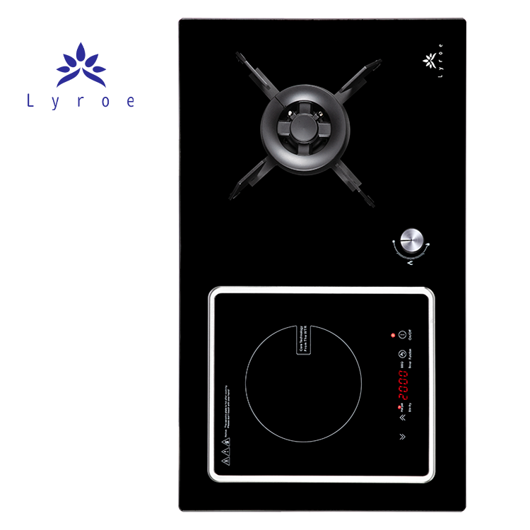 Lyroe Built-In 2 Burners Detachable Smooth Electric Ceramic Gas Stove For Cooking Induction+Cookers