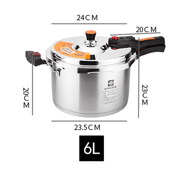 High Quality Europe 304 Stainless Steel 3-layer Household 8L Pressure Rice Cooker