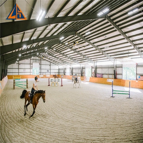 Prefab Agricultural Building Metal Shed Steel Horse Stable Cow Barns