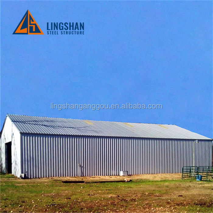 Prefab Agricultural Building Metal Shed Steel Horse Stable Cow Barns