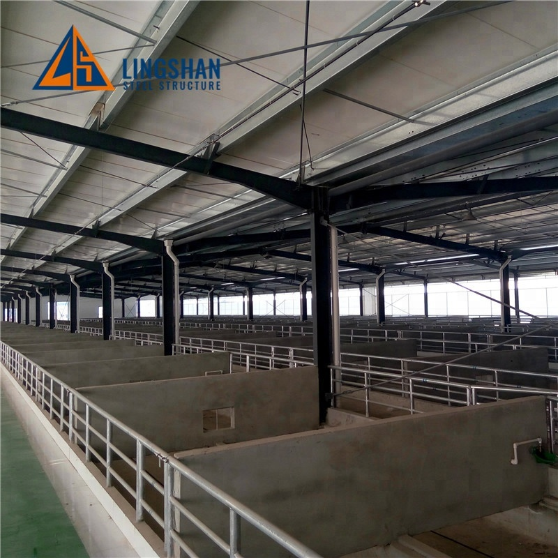 Steel Structure Cow Shed Prefab Steel Farm Building Horse Barn Cow House Design