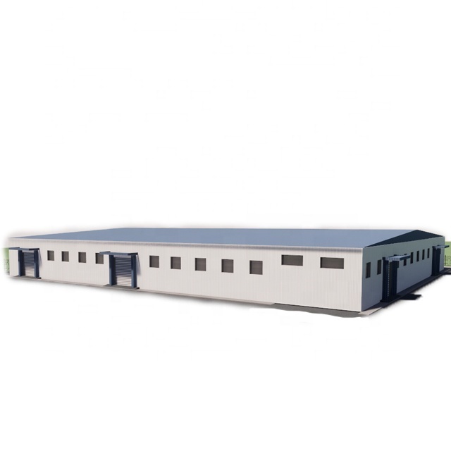 QingDao LINGSHAN Steel Structure Portable storage warehouse Large span building industrial warehouse shed design