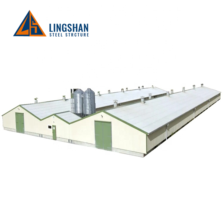 China design low cost prefabricated steel cow / cattle / sheep / chicken farm building / house / barn / byre