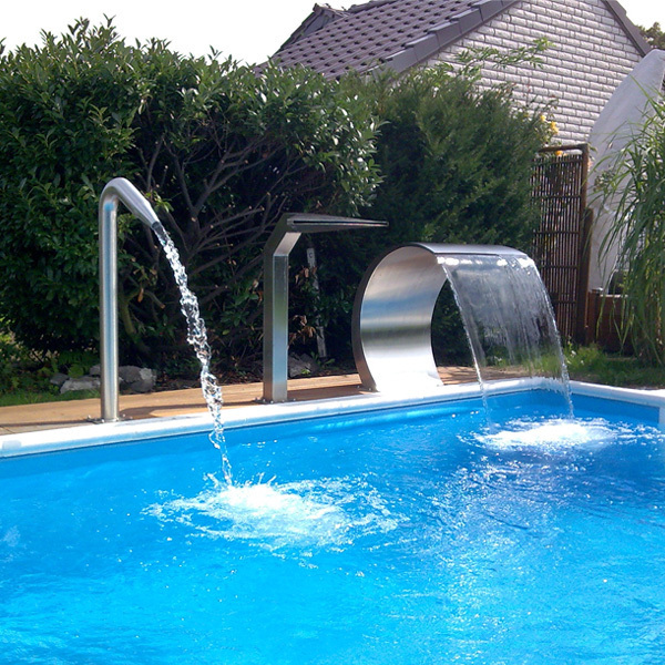 Best Selling 304 Stainless Steel Waterfall for Swimming pool