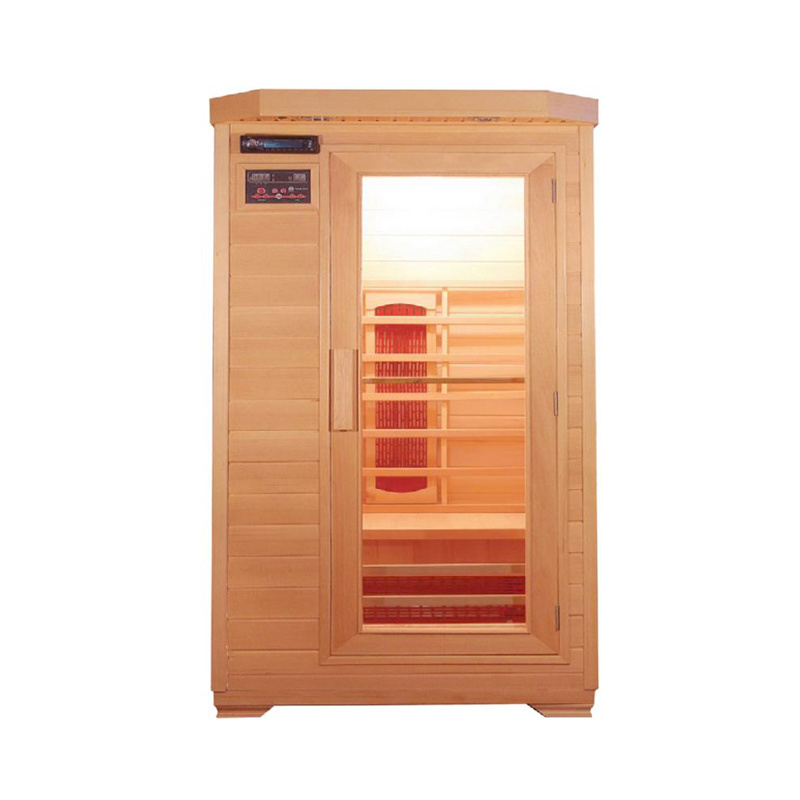 Indoor modern sauna room indoor sauna spa red cedar wood shower steamer