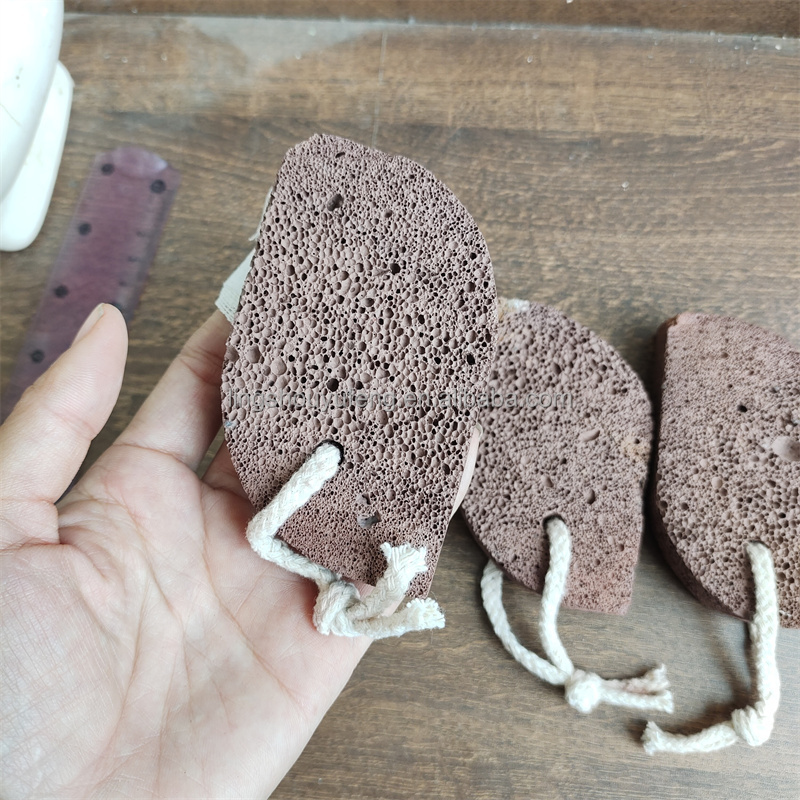 YUFENG New Material Natural Volcanic Pumice Stone Exfoliating Pumice Stone for Feet wholesale Scrubber Black and Brown