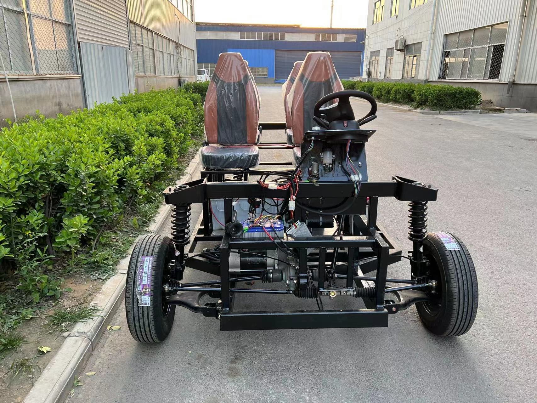 Chassis EV New Electric Car ODM Adult Metal Structure Universal Chassis Made In China