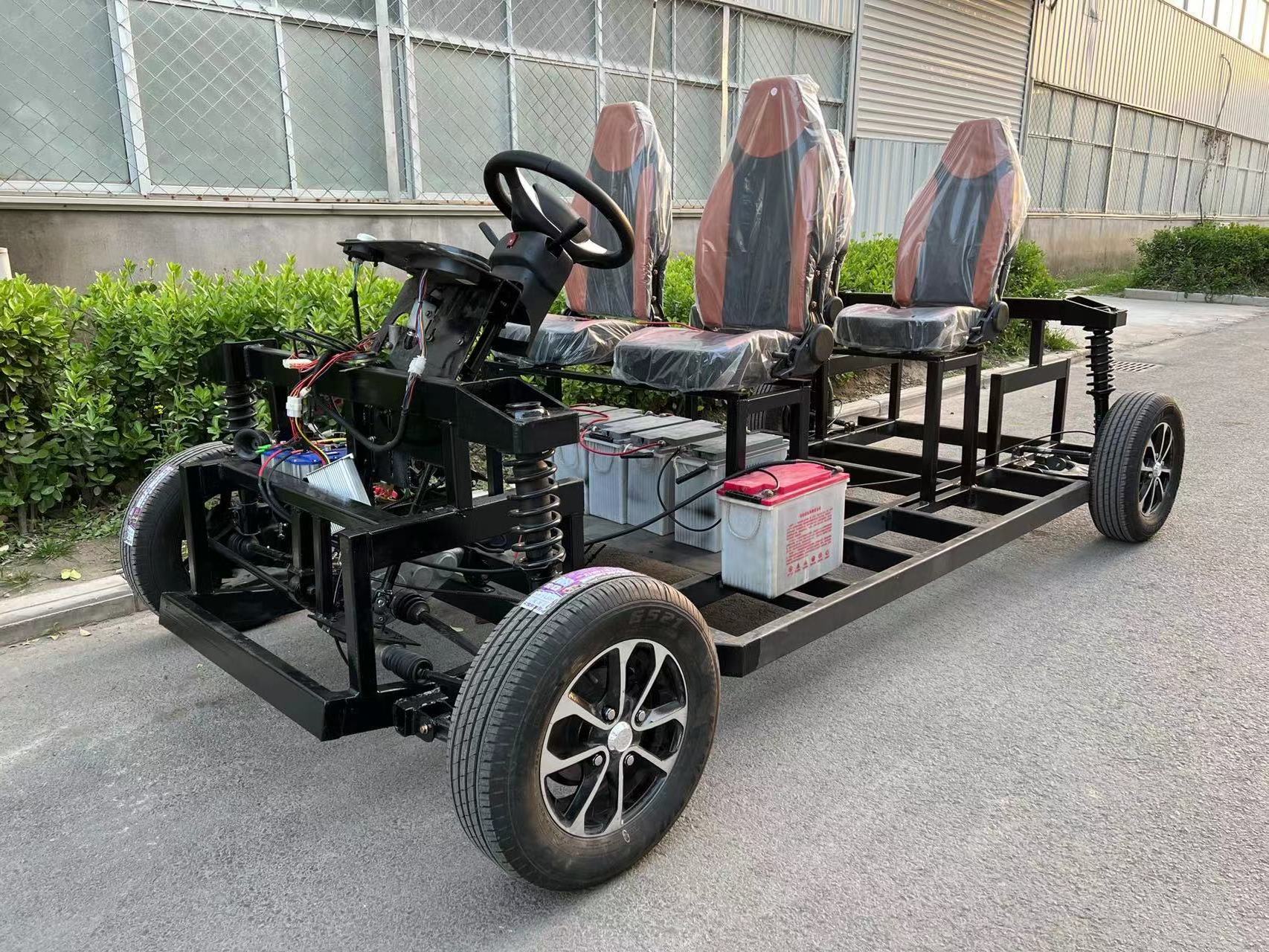 Chassis EV New Electric Car ODM Adult Metal Structure Universal Chassis Made In China