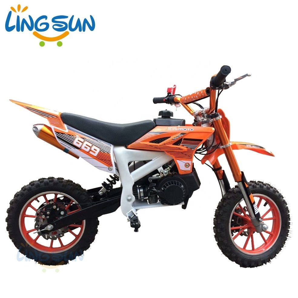 CE Approved 49cc , Pull Start Mini  Gas Dirt Bike for Kids use Big Tire (D7-06)