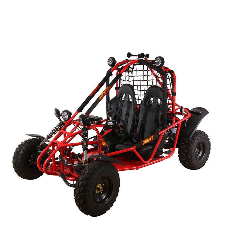 LING SUN 200cc Oil Cooled 4 stroke Adults Race Go kart, Off Road Use Crazy Go Cart with 10inch Tyres