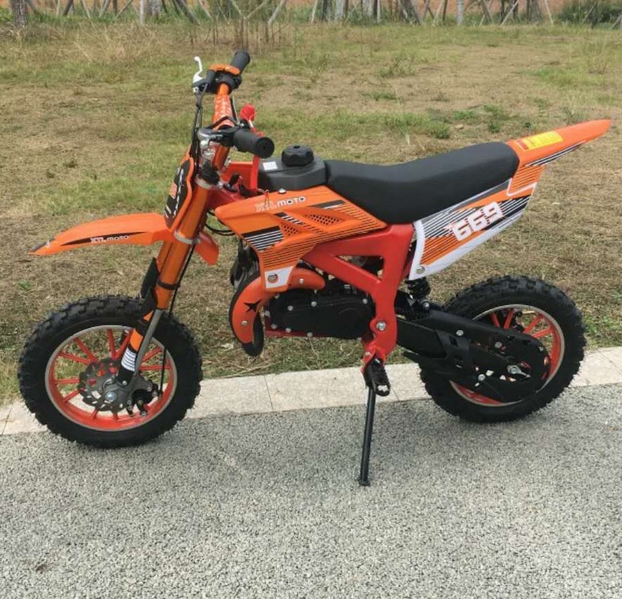 CE Approved 49cc , Pull Start Mini  Gas Dirt Bike for Kids use Big Tire (D7-06)