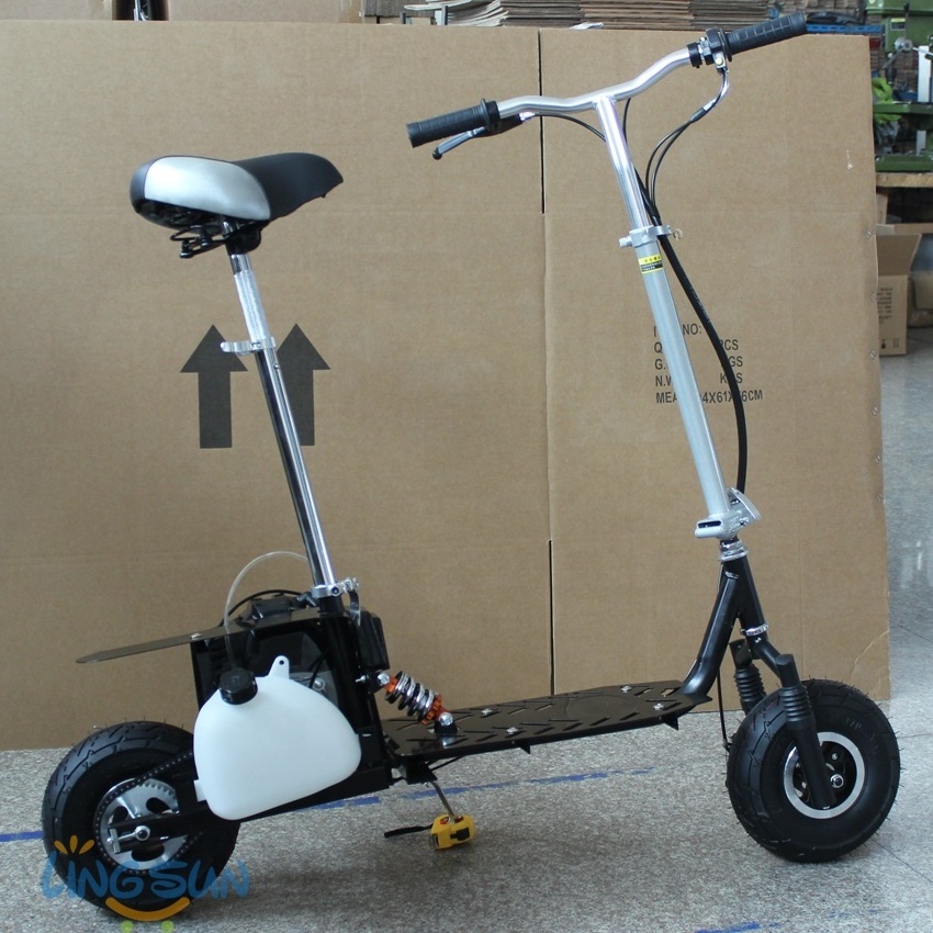 CE approved 49cc 2 Stroke Pull Start Gas Scooter, Popular Folding Gas Scooter