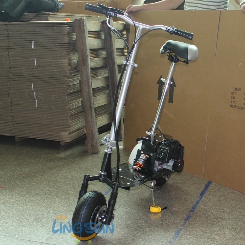 CE approved 49cc 2 Stroke Pull Start Gas Scooter, Popular Folding Gas Scooter