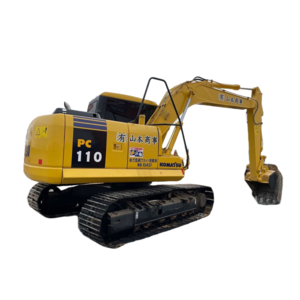 Used secondhand KOMATSU PC110-7 PC110 11 ton small medium hydraulic crawler excavator digger machine for sale