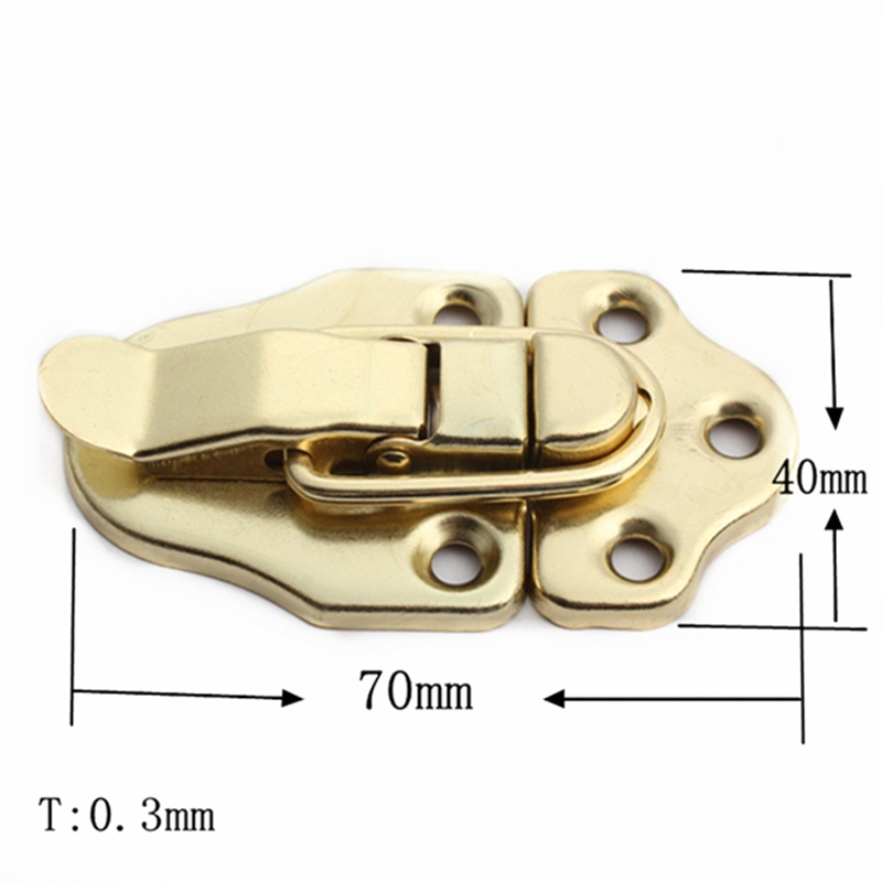 Silver/brass/bronze Brass/ Jewelry Box Gift Box Latch Case Lock Catch Metal Hasp Catch Wooden Steel 70x40mm