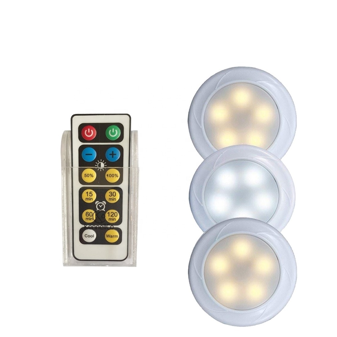 3packs Motion Sensor Light Indoor Wall Decorative Small Night Light Batteries Nightlight With Remote Control