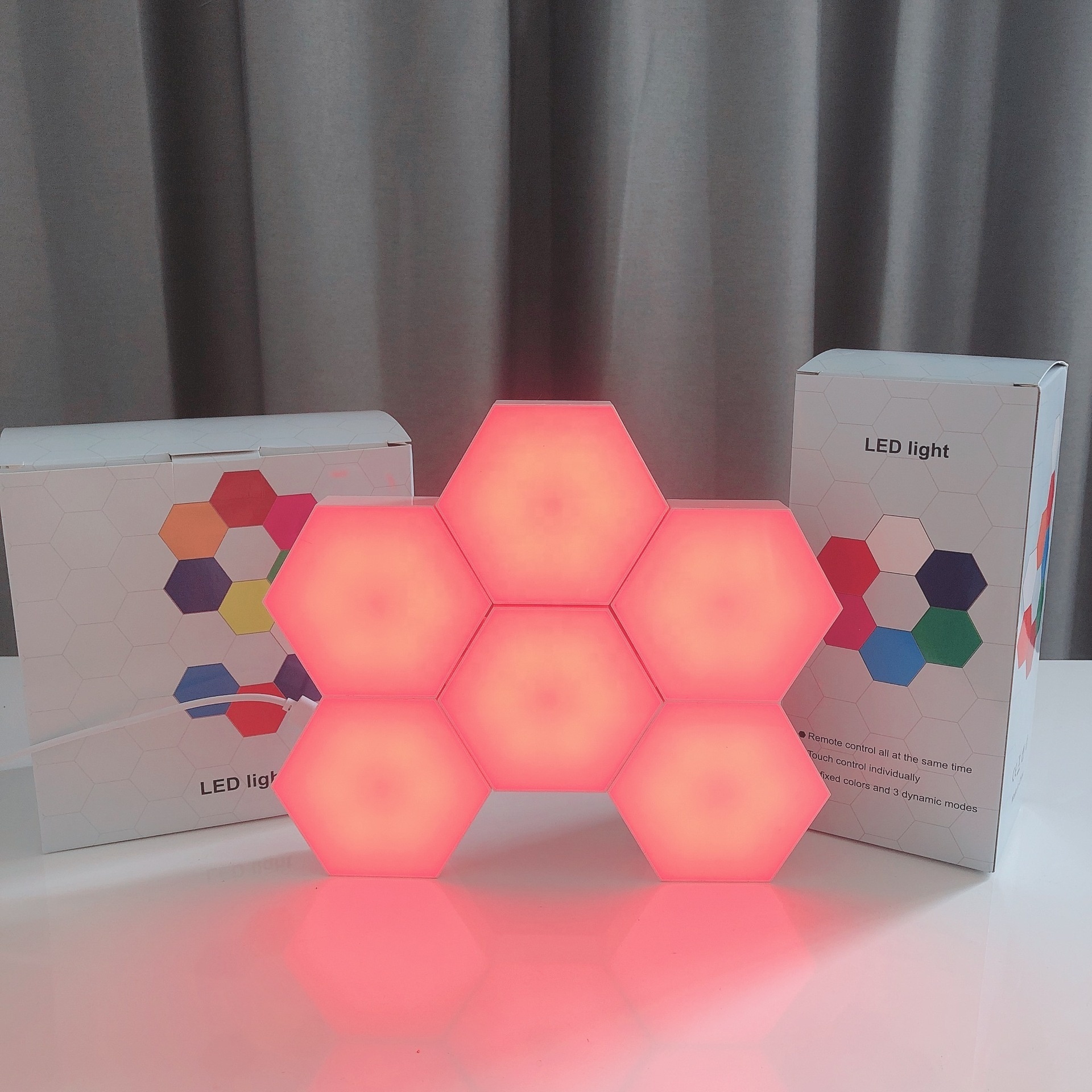 Usb Smart Hexagon Touch Sensitive Light Quantum Wall Lamp Home Decoration Night Light