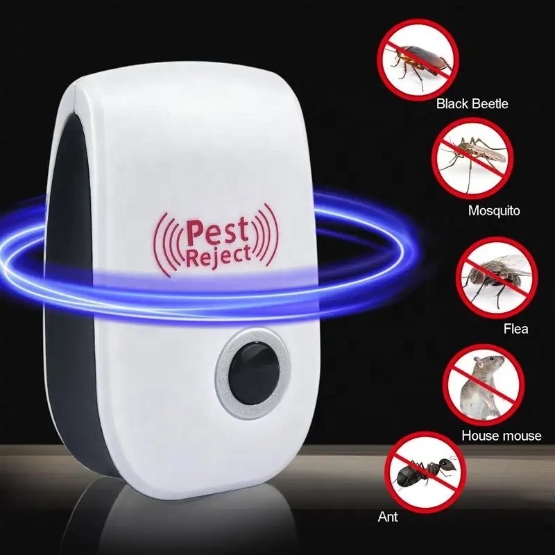 Ultrasonic Repeller Reject Electronic Mosquito Killer Light Trap Lamp Repellant Pest Control with plug